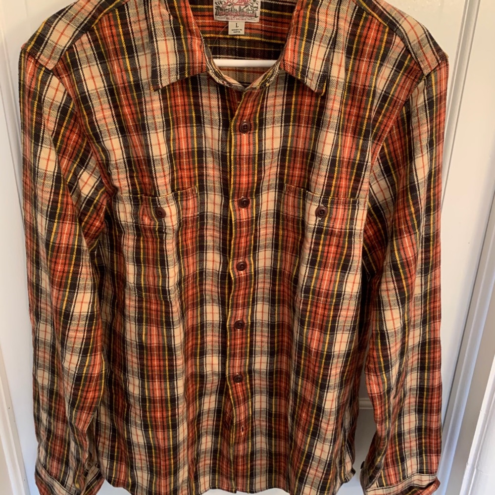 Men’s J Crew Mid-Weight Flannel Shirt NWT